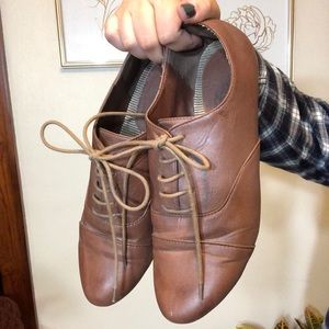 Brown “Saddle Shoe” Flats